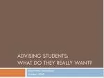 Understanding Student Advising Preferences: Insights from Marymount Innovations Survey - slide 1