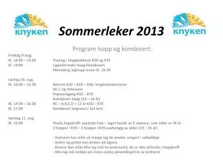 sommerleker 2013