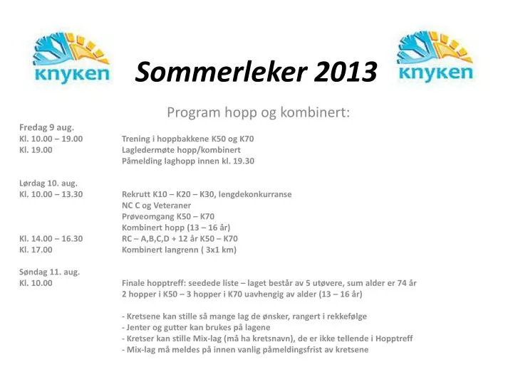 sommerleker 2013