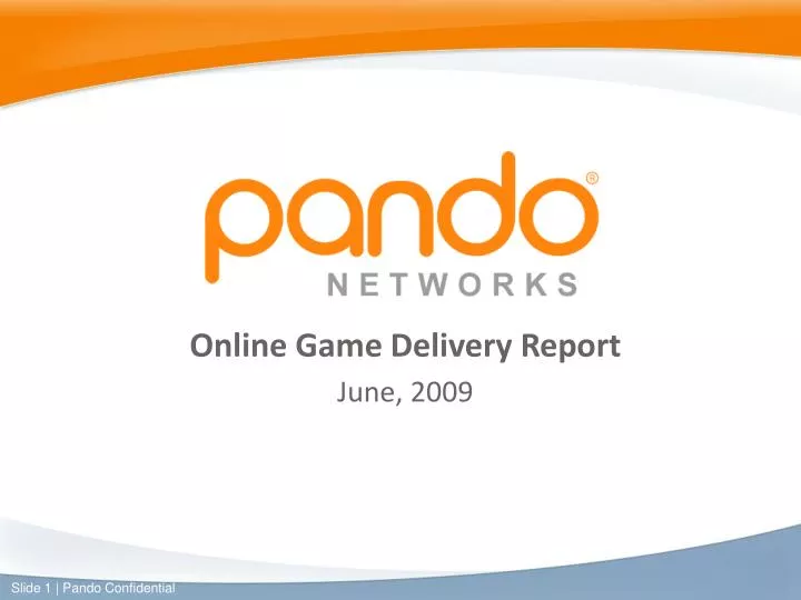 online game delivery report june 2009