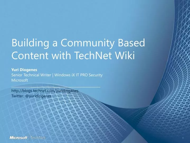 building a community based content with technet wiki