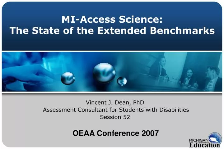 mi access science the state of the extended benchmarks