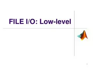 file i o low level