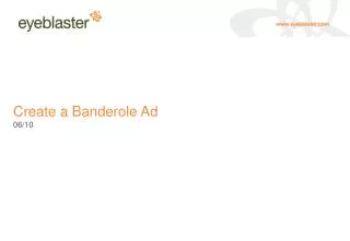 Create a Banderole Ad 06/10