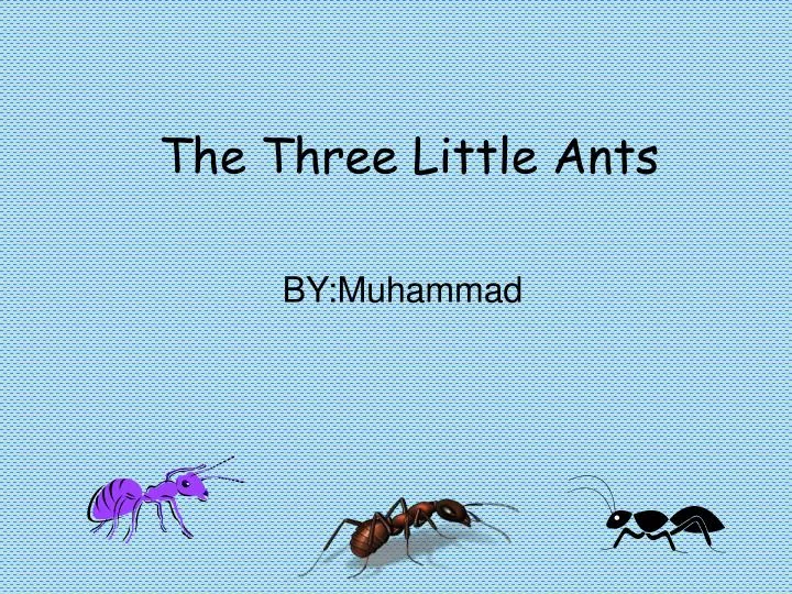 the three little ants