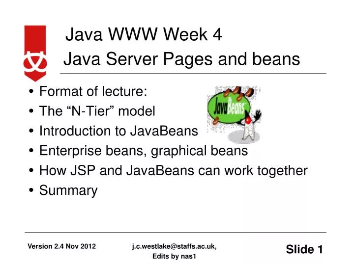 java server pages and beans