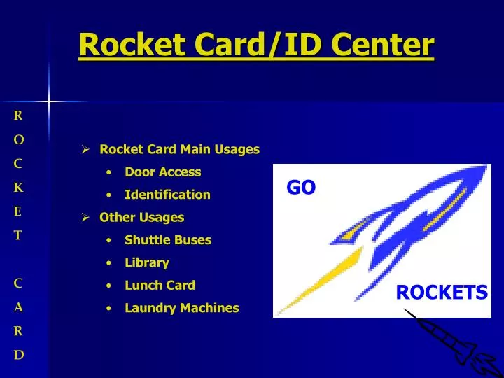 rocket card id center
