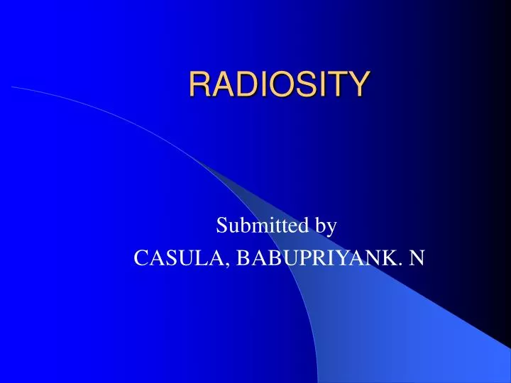 radiosity