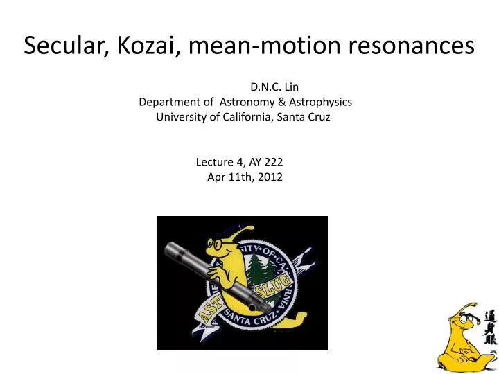secular kozai mean motion resonances