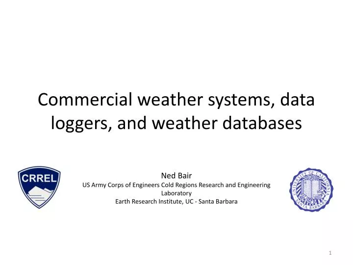 commercial weather systems data loggers and weather databases
