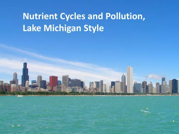 nutrient cycles and pollution lake michigan style