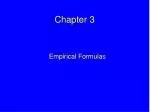 Understanding Empirical and Molecular Formulas - slide 1