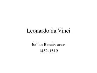 Leonardo da Vinci