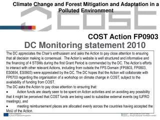 DC Monitoring statement 2010