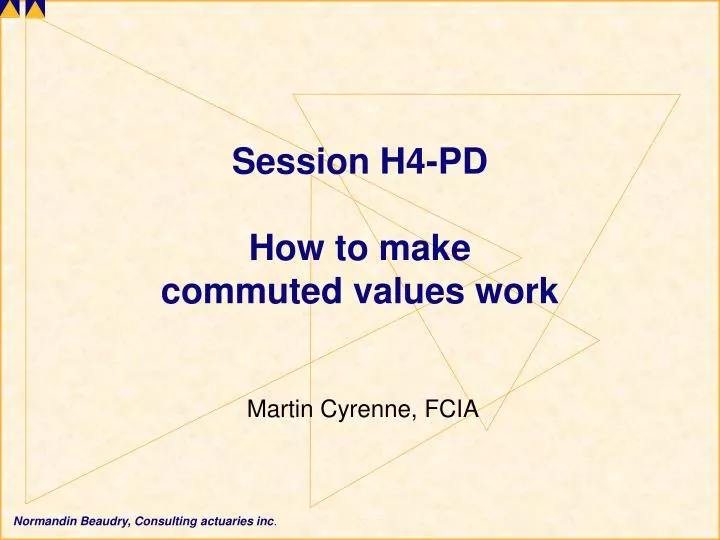 session h4 pd how to make commuted values work