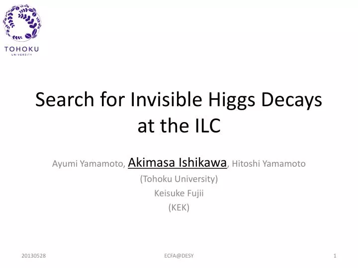 search for invisible higgs decays at the ilc