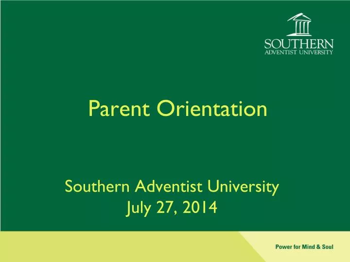 parent orientation