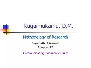 Rugaimukamu, D.M.