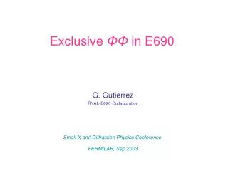 Exclusive ?? in E690