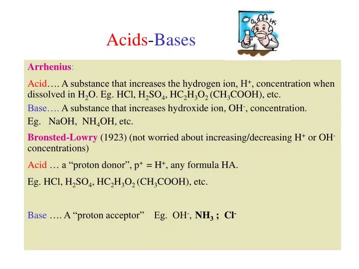 acids bases