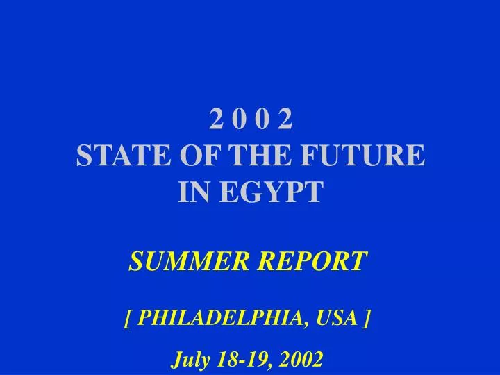2 0 0 2 state of the future in egypt