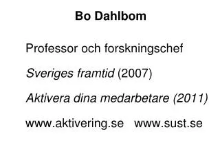 bo dahlbom