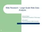 Web Research - Large-Scale Web Data Analysis - slide 1