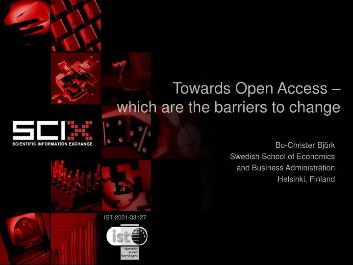 towards open access which are the barriers to change