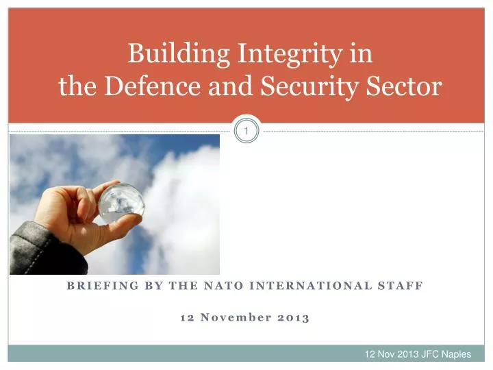 building integrity in the defence and security sector