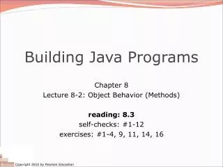 building java programs