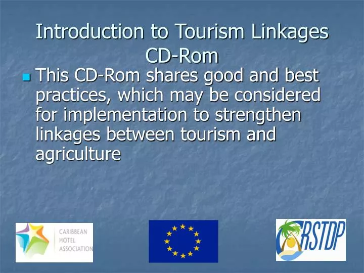 introduction to tourism linkages cd rom