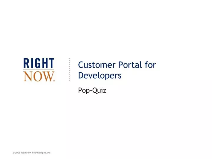 customer portal for developers
