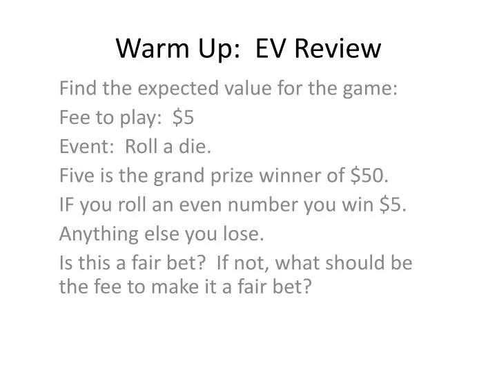 warm up ev review
