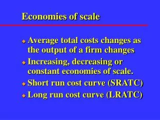 Economies of scale