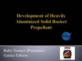 Development of Heavily Aluminized Solid Rocket Propellant