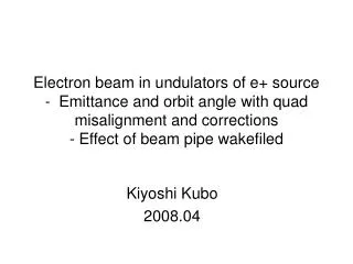 Kiyoshi Kubo 2008.04