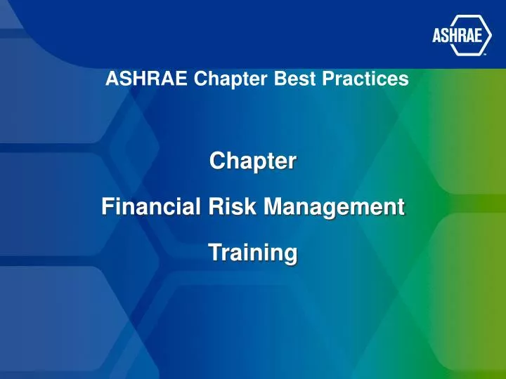 ashrae chapter best practices