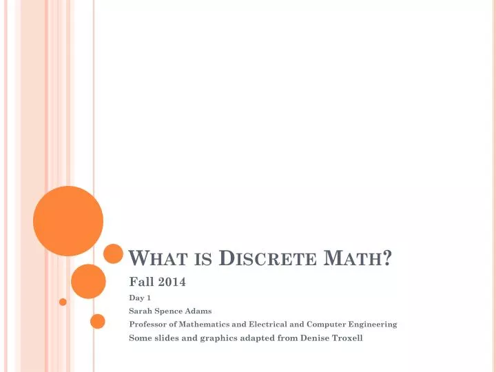 what is discrete math