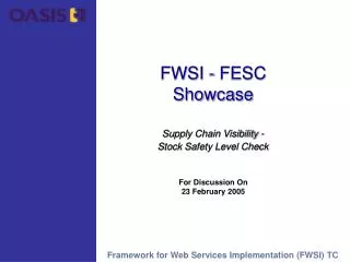 FWSI - FESC Showcase