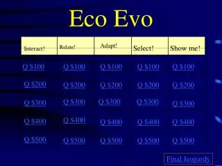 Eco Evo