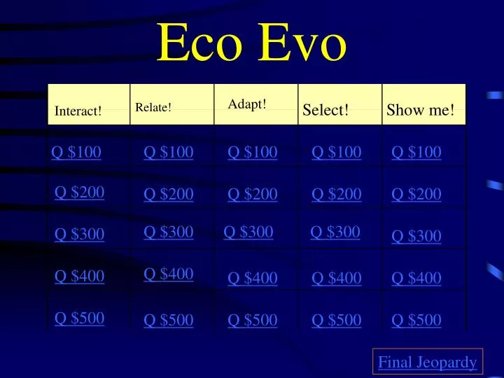 eco evo