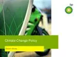 Tackling Climate Change: BP’s Commitment to Emissions Reduction and Energy Innovation - slide 1
