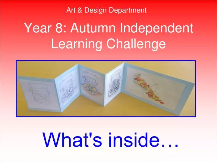 year 8 autumn independent learning challenge