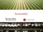 Sustainability - slide 1