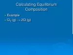 Calculating Equilibrium Composition - slide 1