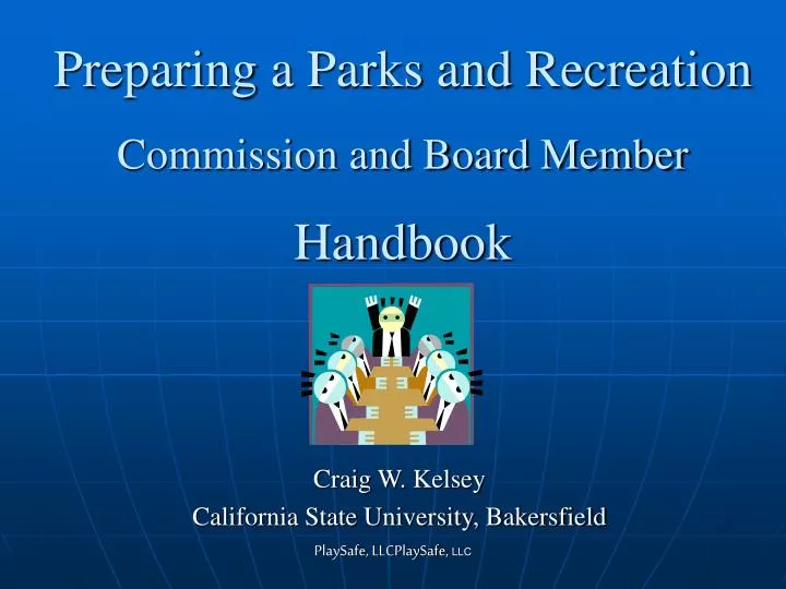 preparing a parks and recreation commission and board member handbook