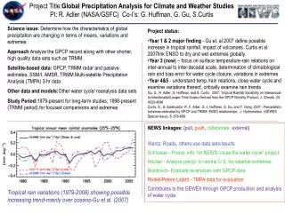 Project Title: Global Precipitation Analysis for Climate and Weather Studies