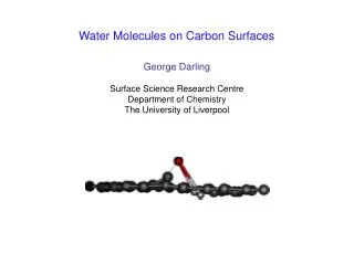 Water Molecules on Carbon Surfaces