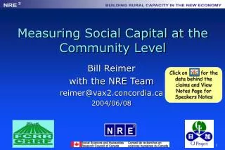 Measuring Social Capital at the Community Level