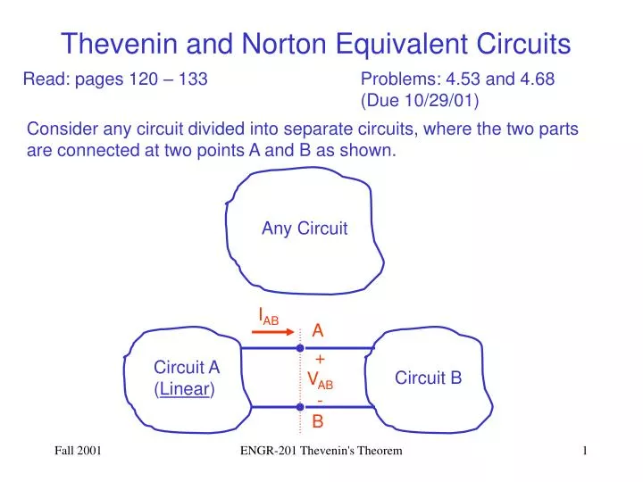thevenin and norton equivalent circuits
